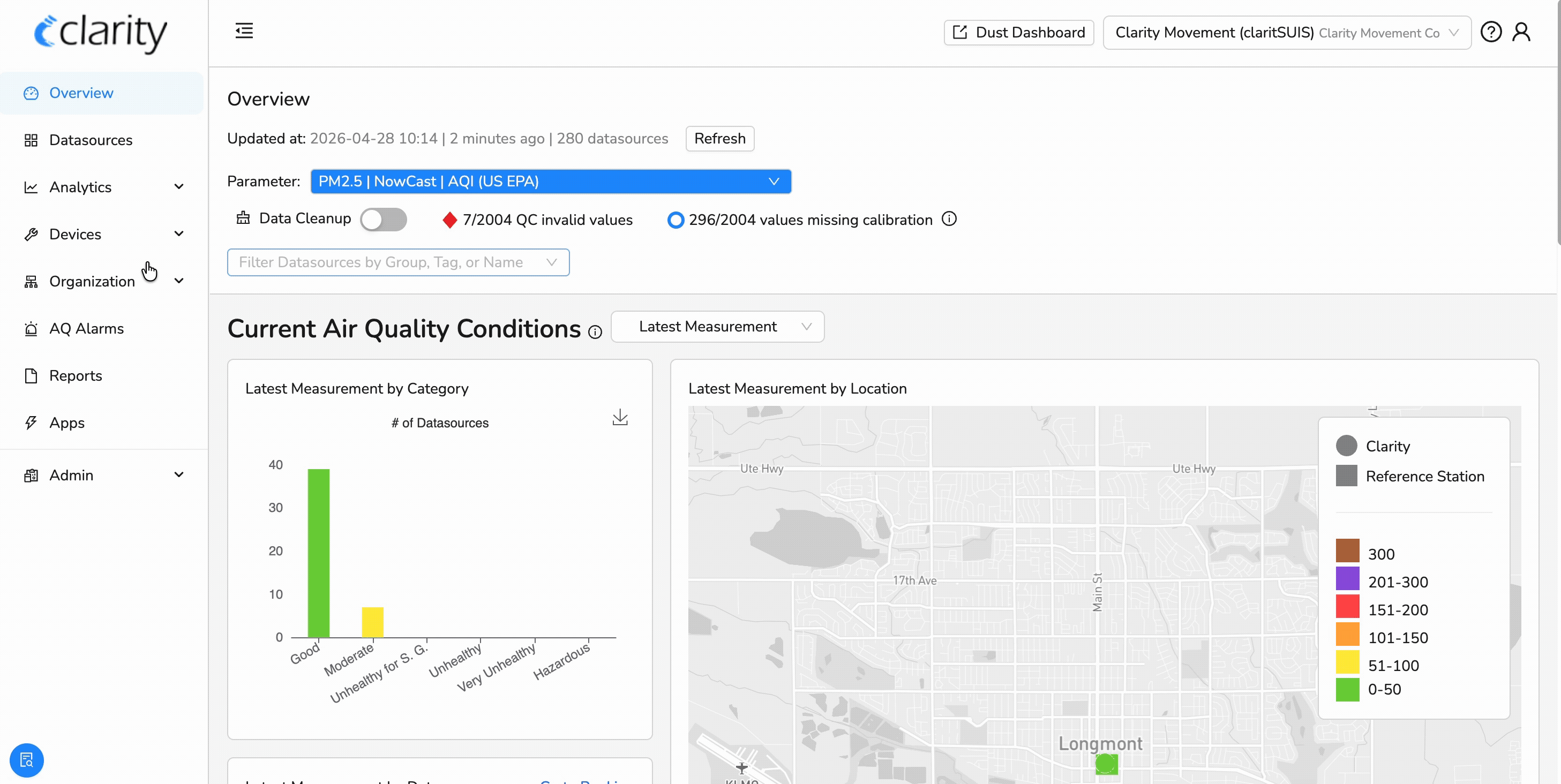 Navigate to colocations page